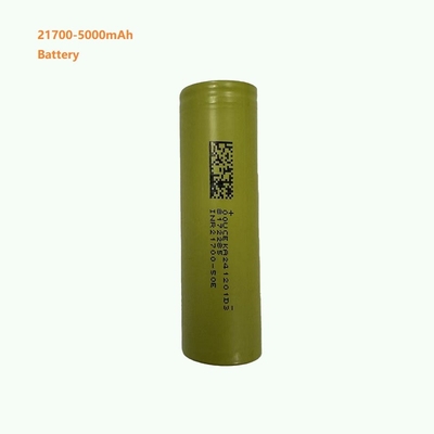 21700 بطارية ليثيوم أيون، سعة 5000 ميلي أمبير، معدل تفريغ 3C 15A.